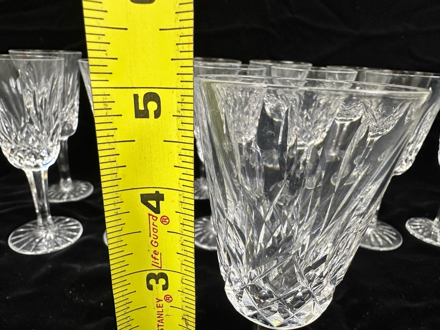 Set of (12) Waterford Lismore Crystal Sherry Wine Glasses 5 1/8'H [Photo 5]