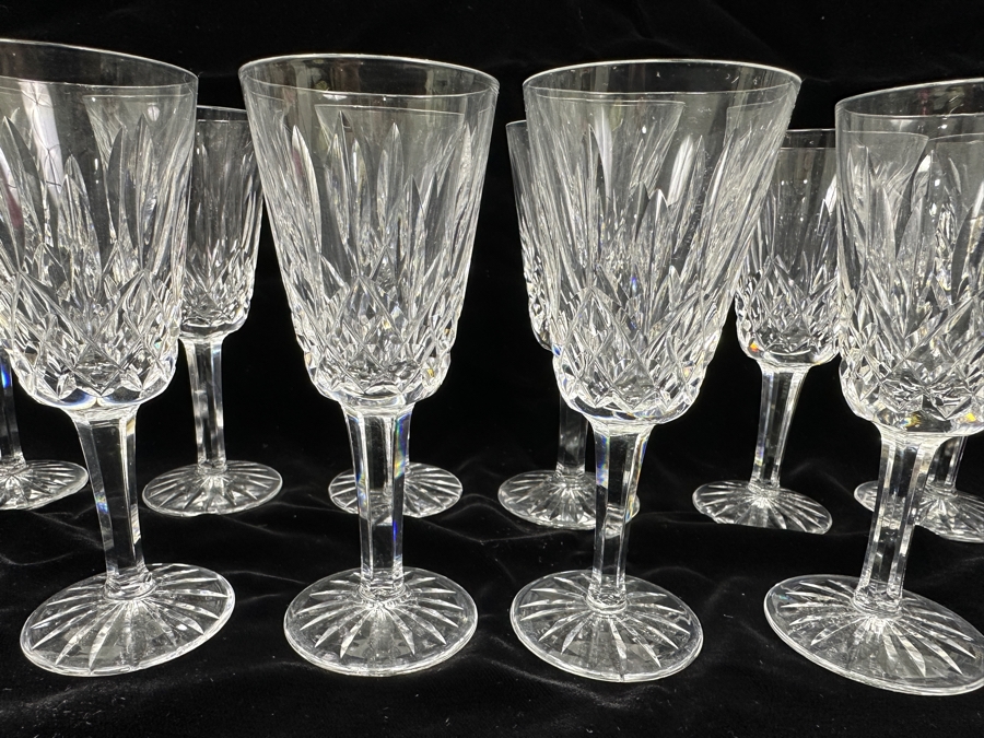 Set of (12) Waterford Lismore Crystal Sherry Wine Glasses 5 1/8'H [Photo 2]