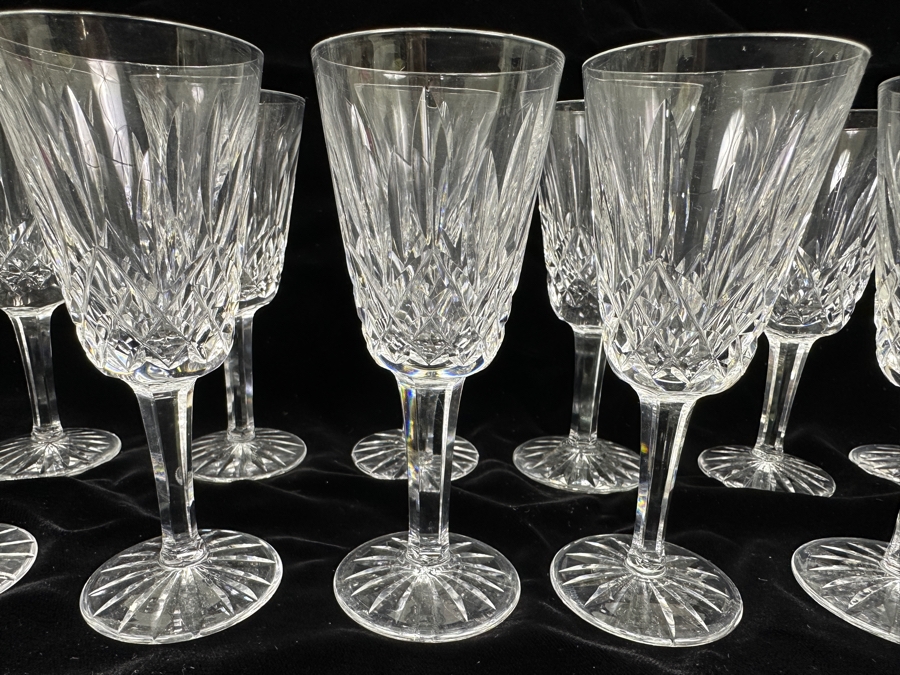Set of (12) Waterford Lismore Crystal Sherry Wine Glasses 5 1/8'H [Photo 3]