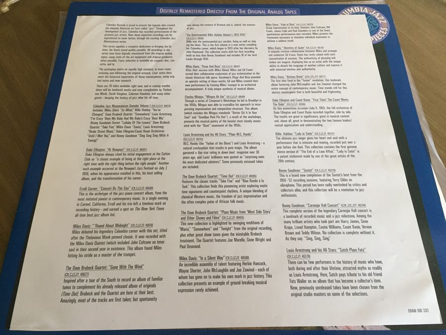 Billie Holiday ‎- The Quintessential Billie Holiday Volume 1, 1933-1935 - Columbia ‎- CJ 40646 [Photo 3]