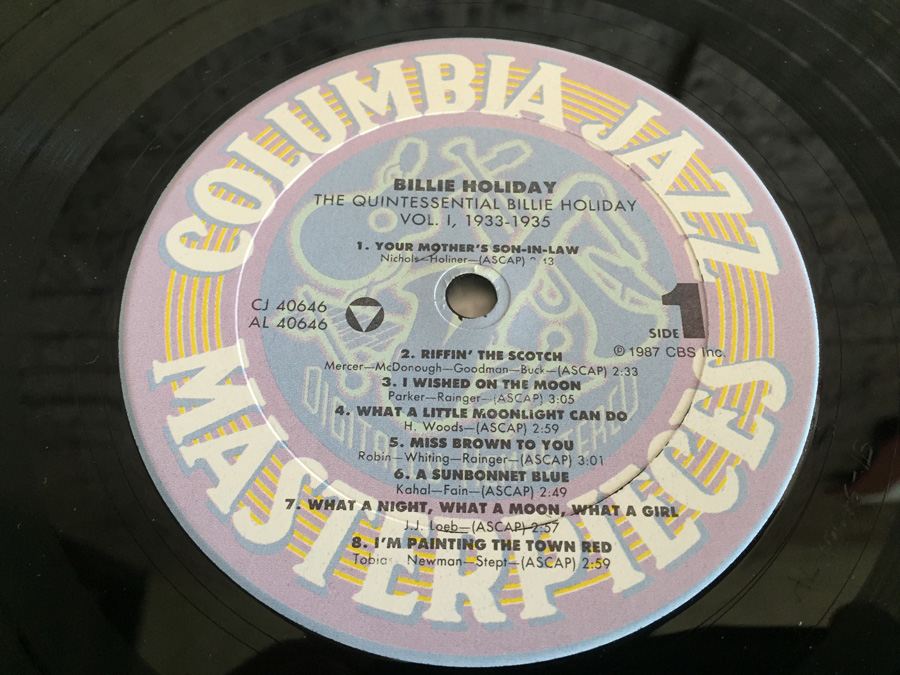 Billie Holiday ‎- The Quintessential Billie Holiday Volume 1, 1933-1935 - Columbia ‎- CJ 40646 [Photo 5]