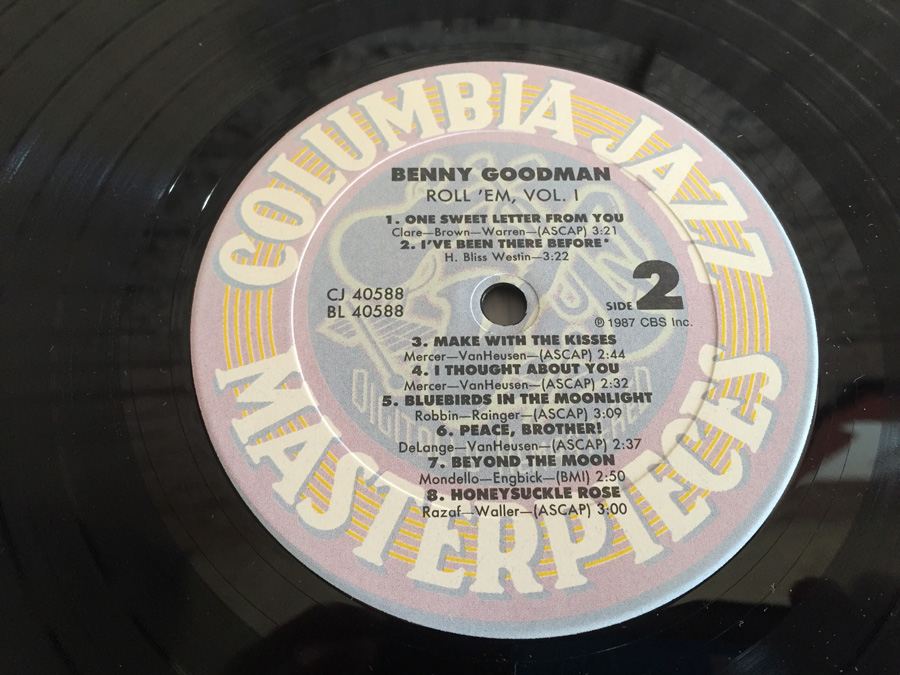 Benny Goodman ‎- Roll 'Em, Volume 1 - Columbia ‎- CJ 40588 [Photo 6]