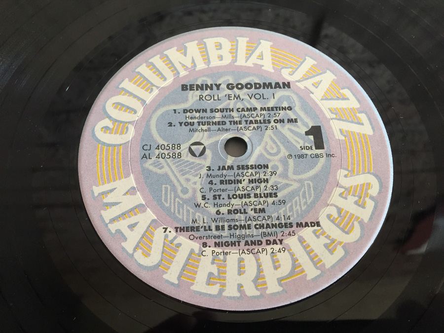Benny Goodman ‎- Roll 'Em, Volume 1 - Columbia ‎- CJ 40588 [Photo 4]