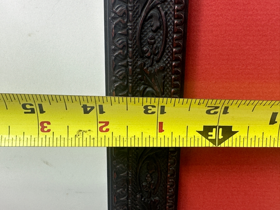 Asian Hand-Painted Hanging Scroll / Kakejiku, Depicting Daruma 14'W x 33'H
 [Photo 17]