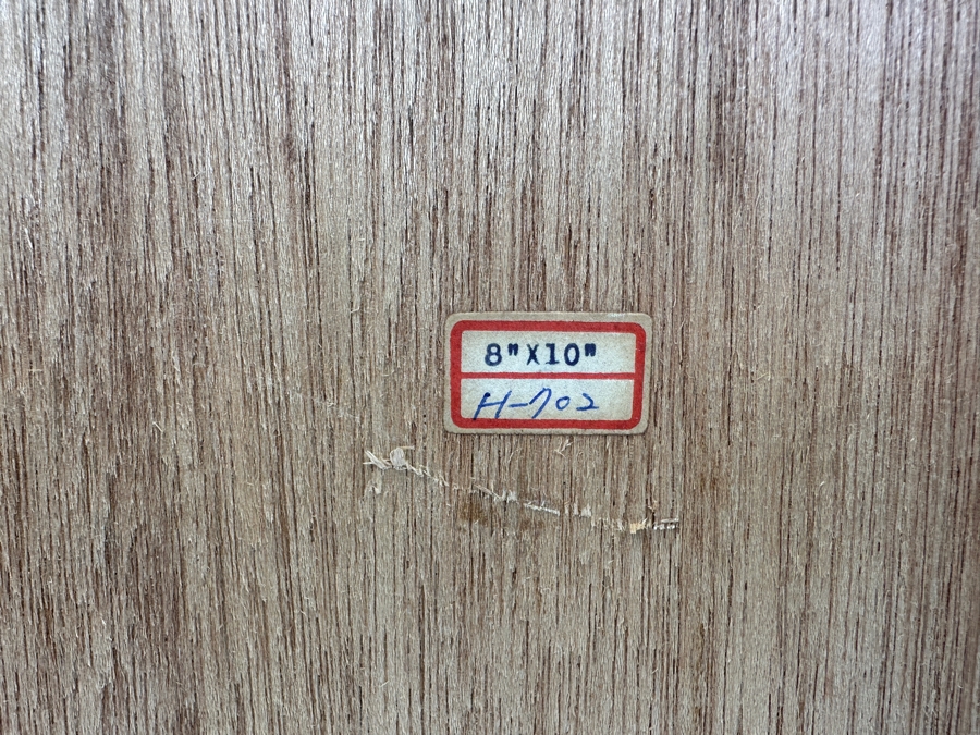 Vintage Original Asian Floral Painting On Wood 10' x 8'  [Photo 12]