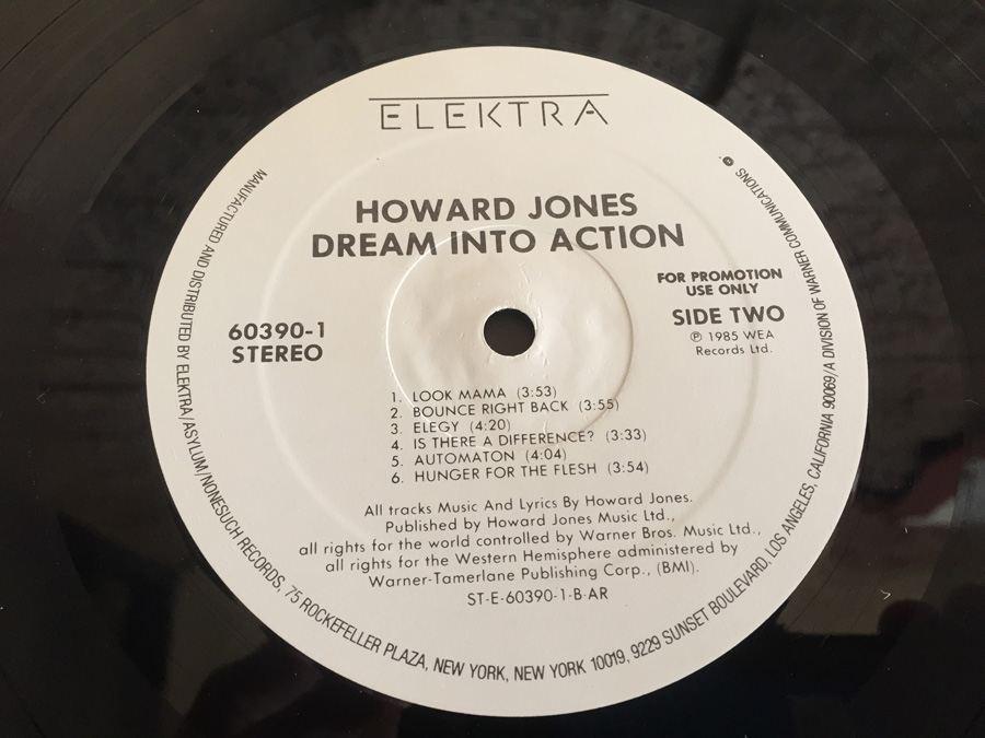 Howard Jones ‎- Dream Into Action - Elektra ‎- 60390-1 - PROMO [Photo 7]