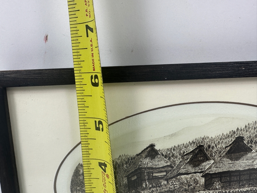 Etching Titled 'Farm House 20' By Japanese Artist Hiroto Norikane (b. 1949) Limited Edition 92/100  10'W x 6'H [Photo 12]