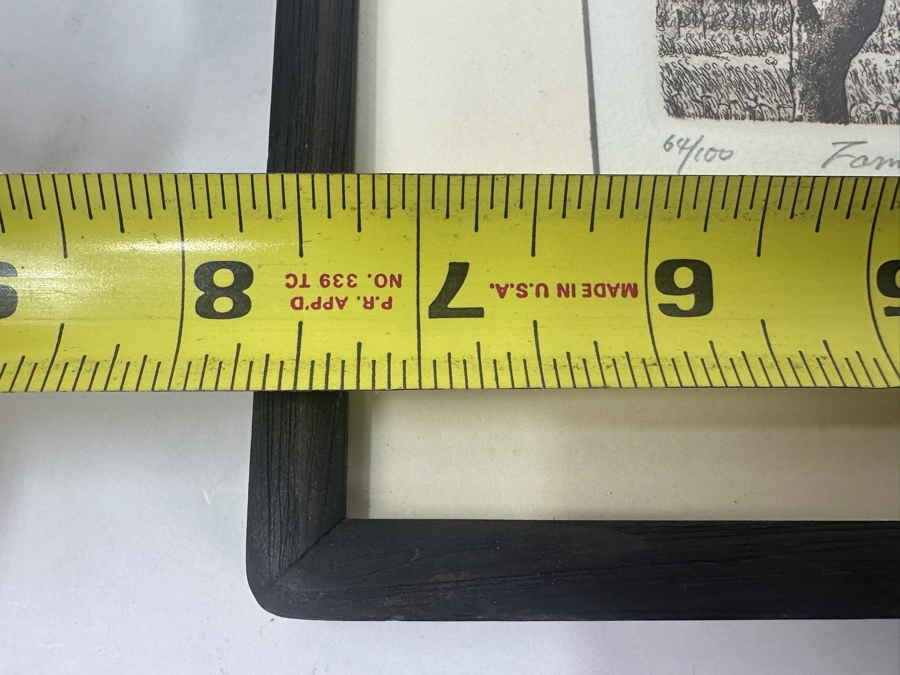 Etching Titled 'Farm House 26' By Japanese Artist Hiroto Norikane (b. 1949) Limited Edition 64/100 9.5'W x 7.5'H [Photo 10]