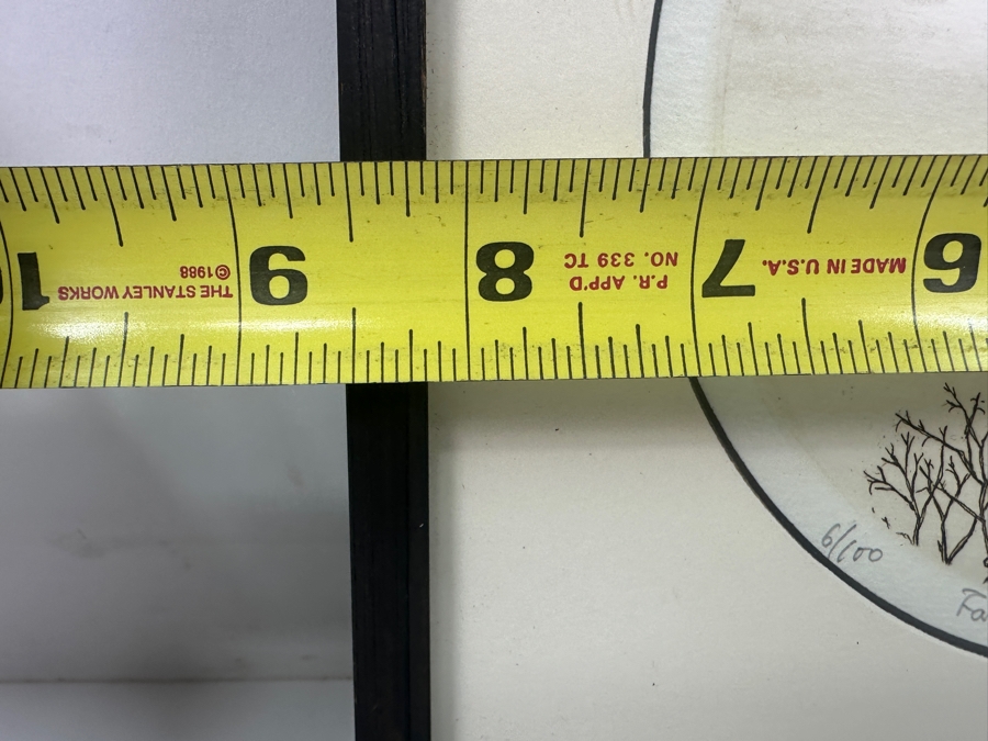 Etching Titled 'Farm House 30' By Japanese Artist Hiroto Norikane (b. 1949) Limited Edition 6/100 8.5'W x 8.5'H [Photo 8]