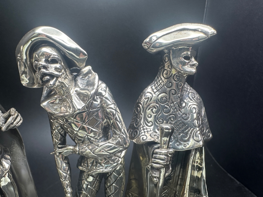 Three Metal Commedia Dell'Arte Figures 5.5'H [Photo 6]