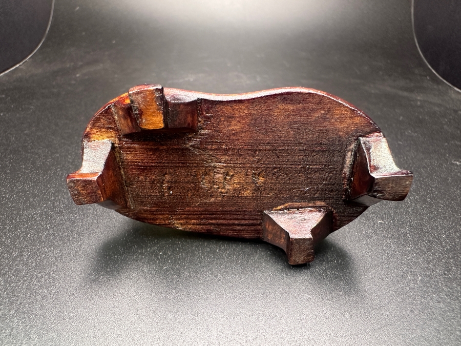 Vintage Chinese Hand Carved Pale Green Jade Rabbit Zodiac Figurine on Wooden Stand 3'H [Photo 7]