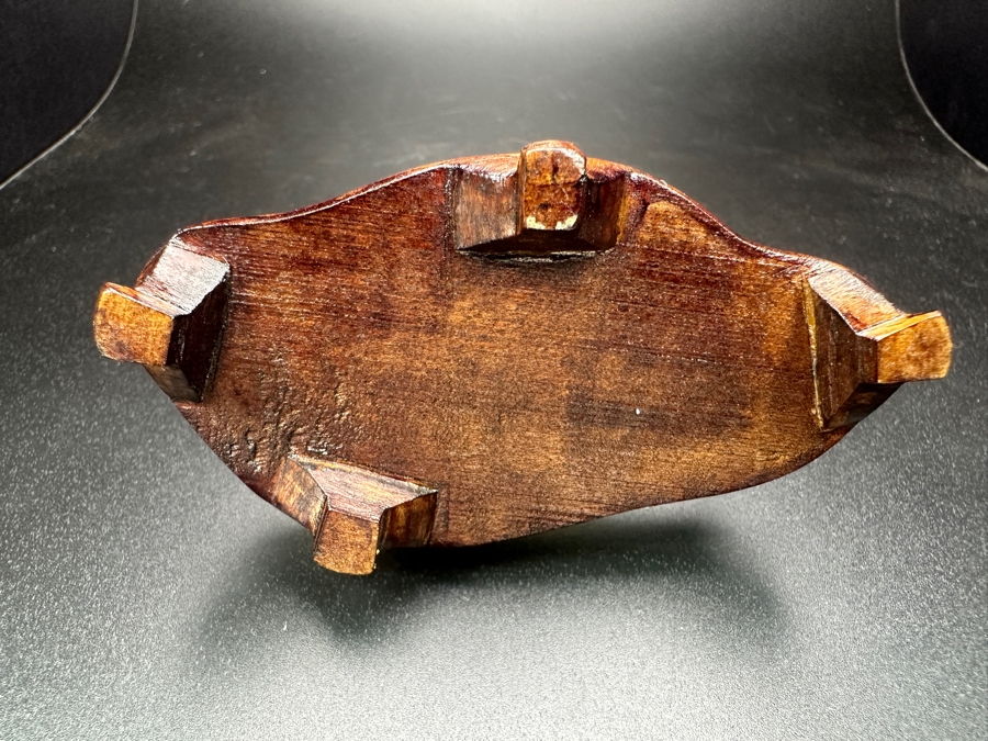 Vintage Chinese Hand Carved Pale Green Jade Rooster Zodiac Figurine on Wooden Stand 3'H [Photo 6]