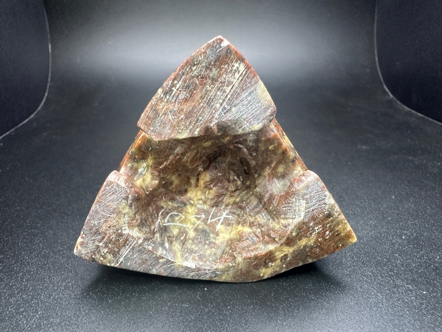 Vintage Chinese Carved Soapstone Figure Of Guanyin On Stone Base 8'H
 [Photo 7]