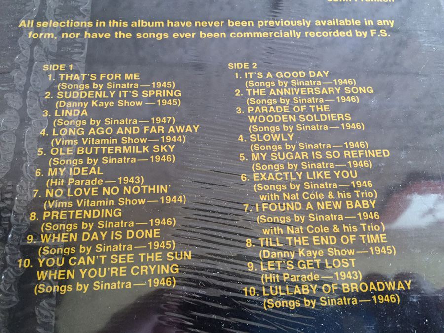 Frank Sinatra ‎- The Paramount Years - Retrospect ‎- 504 - SEALED [Photo 4]
