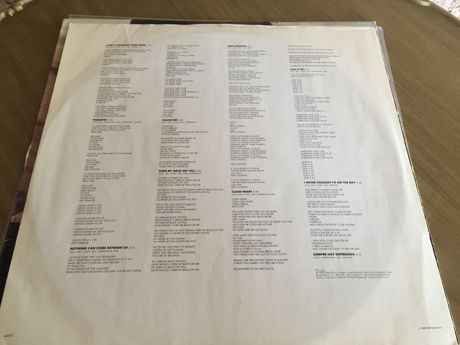 Sade ‎- Stronger Than Pride - Epic ‎- E 44210 [Photo 4]