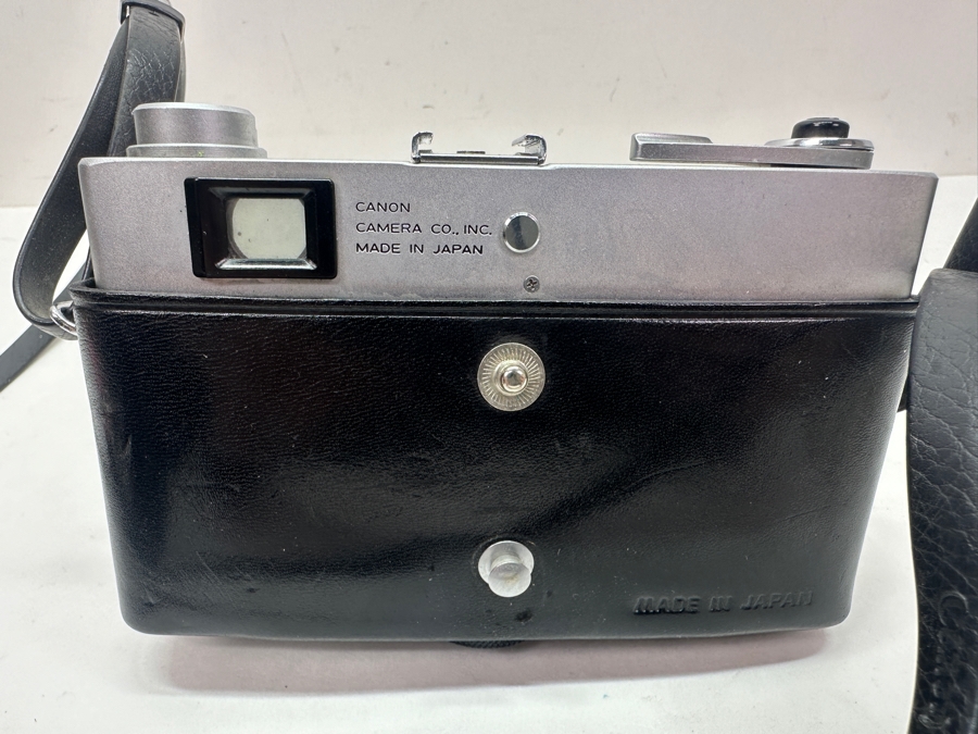 Vintage Canon Canonet QL17 GIII 35mm Rangefinder Camera With Leather Case And Lens Cap [Photo 3]
