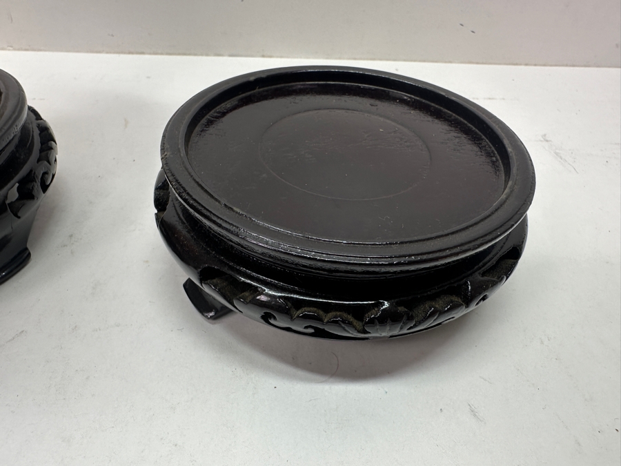 Pair of Hand Made Vintage Chinese Cloisonne Ware Vases With Floral Design - New With Original Box 11'H [Photo 9]