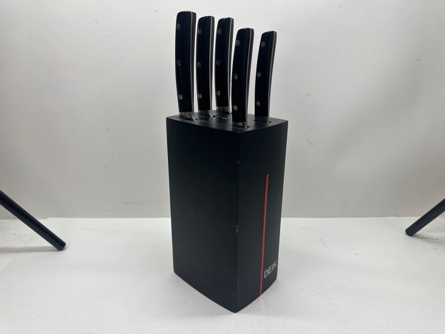 Deik Kitchen Knife Set With Black Storage Block
 [Photo 4]