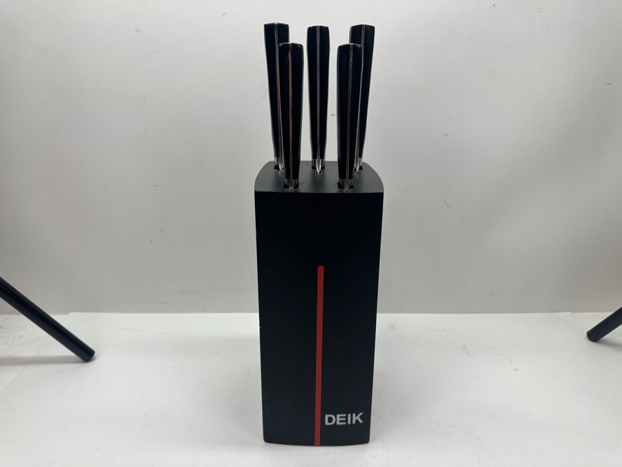 Deik Kitchen Knife Set With Black Storage Block
 [Photo 3]