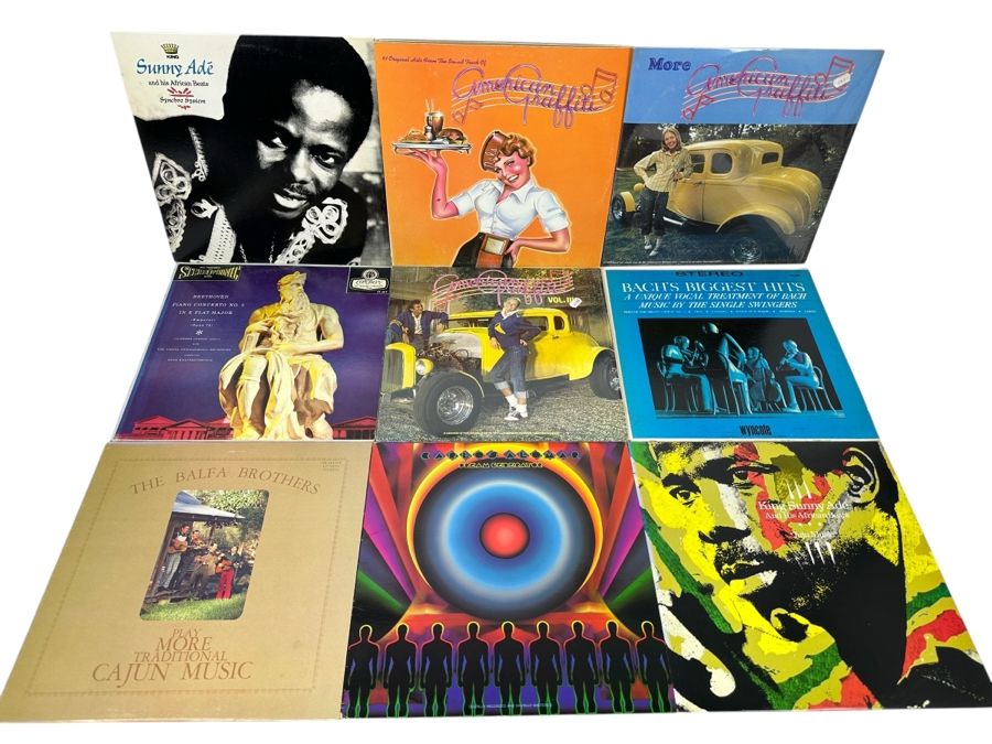 Last Minute Add - (9) Vintage Vinyl Records