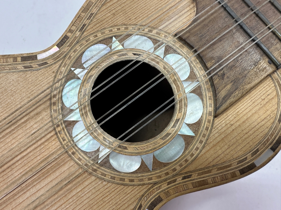 Last Minute Add - Tiple Dominicano Wooden Instrument with Mother-of-Pearl Inlay 24'L [Photo 3]