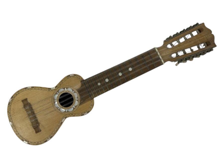 Last Minute Add - Tiple Dominicano Wooden Instrument with Mother-of-Pearl Inlay 24'L