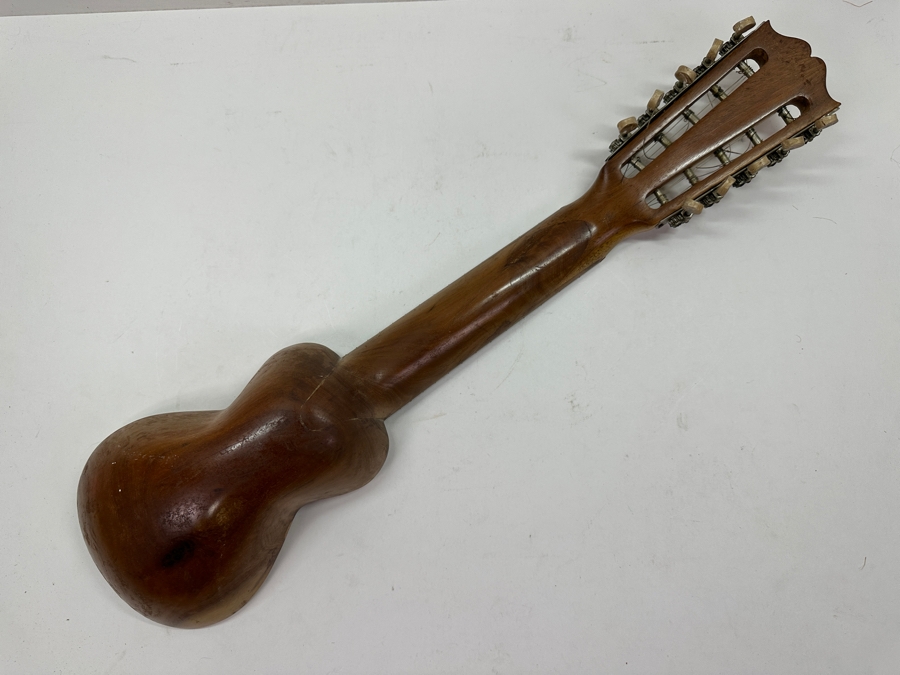Last Minute Add - Tiple Dominicano Wooden Instrument with Mother-of-Pearl Inlay 24'L [Photo 7]