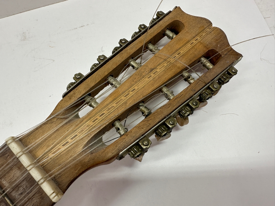 Last Minute Add - Tiple Dominicano Wooden Instrument with Mother-of-Pearl Inlay 24'L [Photo 5]