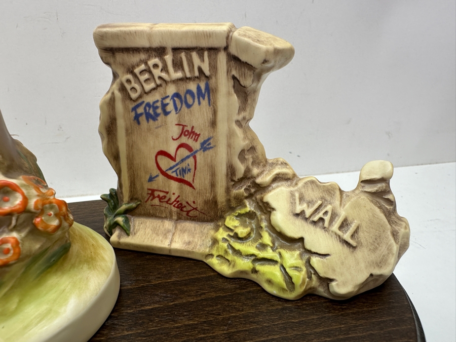 Special Limited Edition 1992 Hummel Figurine Freedom Edition Of 'Crossroads' Recognizing The Distinguished Achievements Of The U.S. Military Showing The Berlin Wall With Original Box 7.5'H [Photo 7]