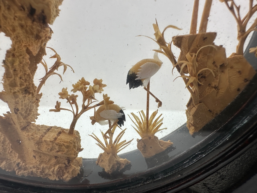 Vintage Chinese Carved Cork Art Diorama 10'W X 11'H [Photo 3]