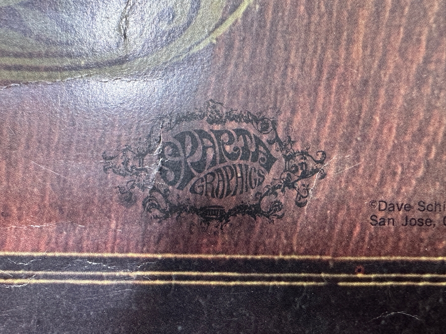 Last Minute Add - Jefferson Airplane Fillmore Auditorium San Francisco Poster By Sparta Graphics 30' X 39' [Photo 4]