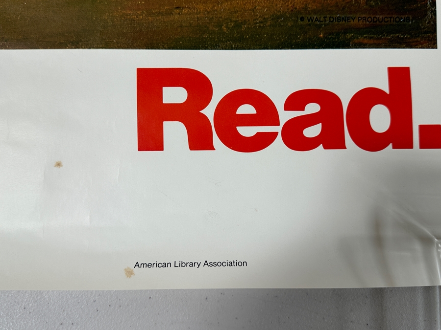 Last Minute Add - Vintage 1978 Walt Disney Education Read. Poster By The American Library Association 21' X 31.5' [Photo 4]