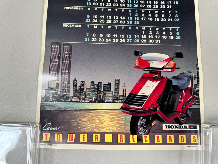 Last Minute Add - (3) Tower Records Calendar Posters From 1981, 1986 & 1989 [Photo 3]