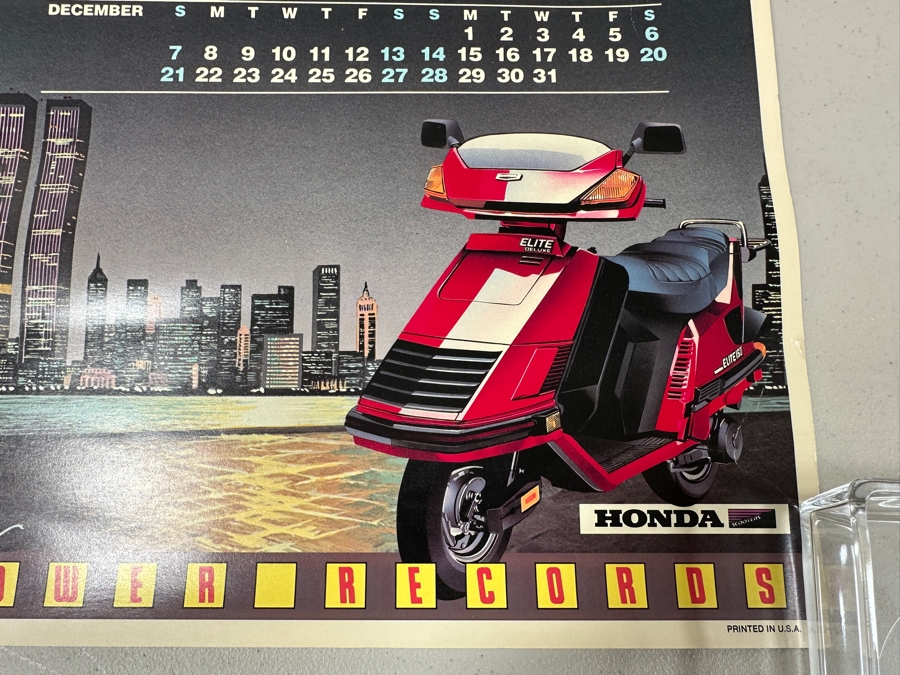 Last Minute Add - (3) Tower Records Calendar Posters From 1981, 1986 & 1989 [Photo 5]