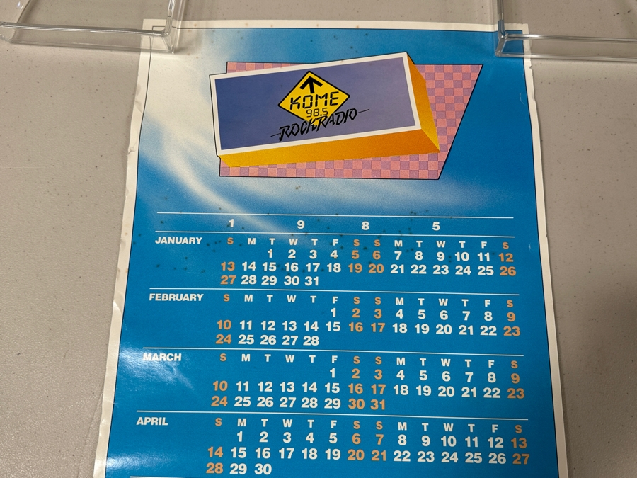 Last Minute Add - (3) Tower Records Calendar Posters From 1976, 1984 & 1985 [Photo 2]