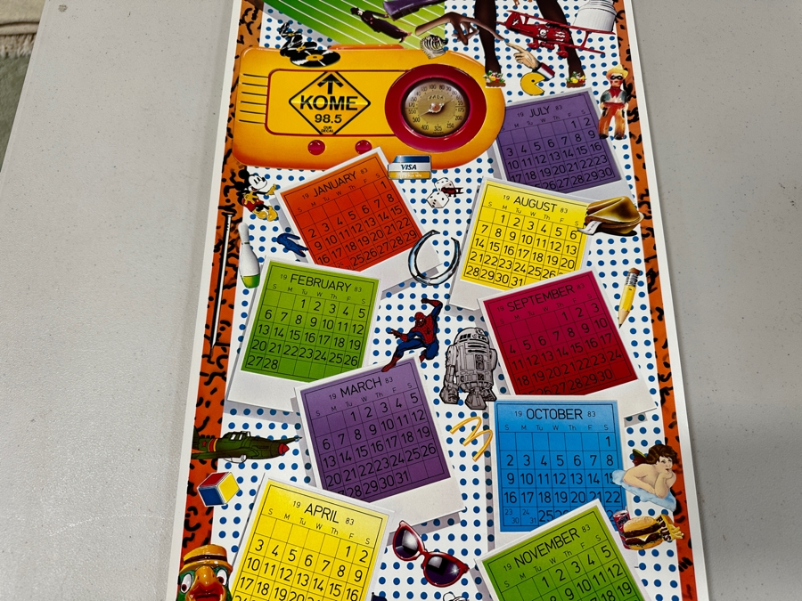 Last Minute Add - Vintage 1983 Tower Records Calendar Poster [Photo 3]