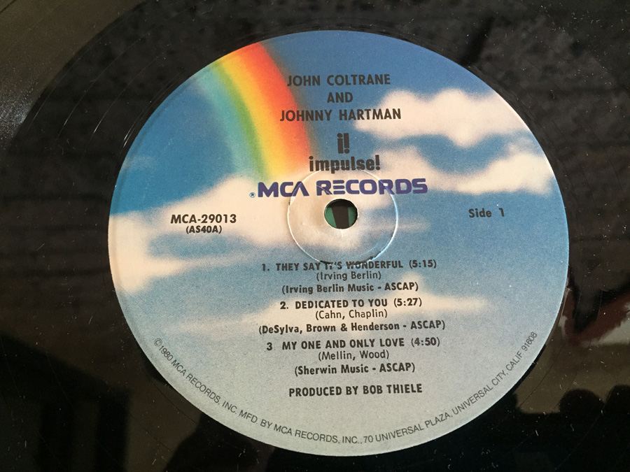 John Coltrane And Johnny Hartman ‎- John Coltrane And Johnny Hartman - MCA Records ‎- MCA-29013 [Photo 4]