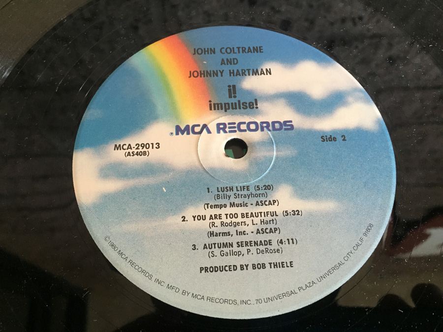 John Coltrane And Johnny Hartman ‎- John Coltrane And Johnny Hartman - MCA Records ‎- MCA-29013 [Photo 6]