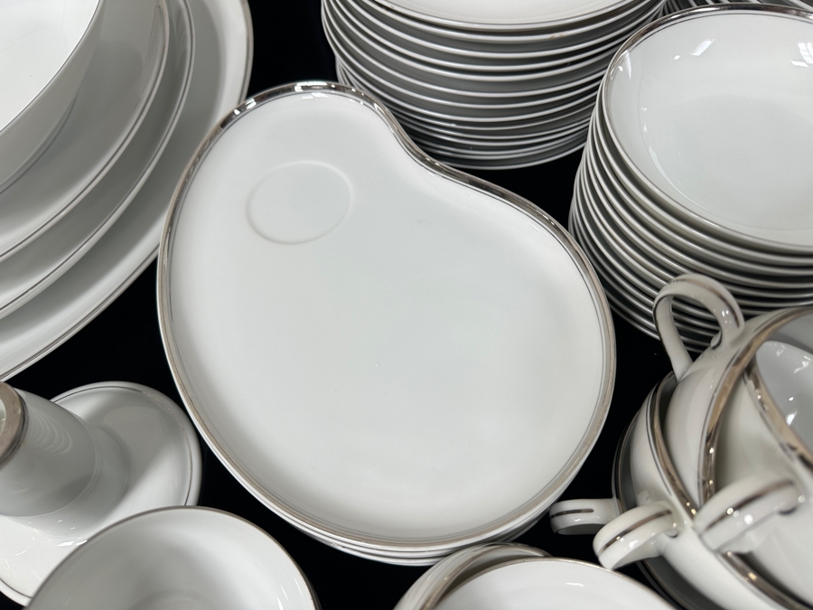 Huge Set Of Fukagawa Hand Painted China Set Arita Pattern No. 900P Approximate Service For 12 [Photo 8]