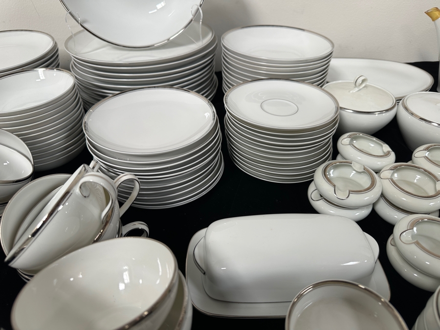 Huge Set Of Fukagawa Hand Painted China Set Arita Pattern No. 900P Approximate Service For 12 [Photo 10]