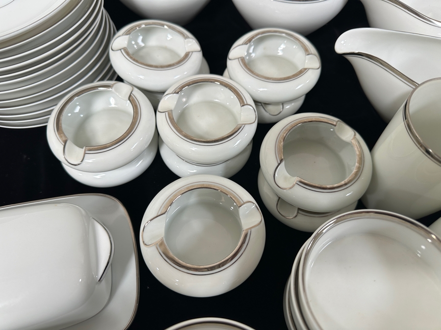 Huge Set Of Fukagawa Hand Painted China Set Arita Pattern No. 900P Approximate Service For 12 [Photo 5]