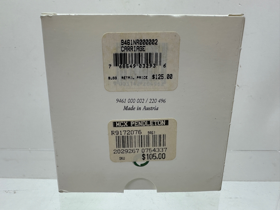 Vintage Swarovski Crystal Carriage Figurine Exquisite Crystal Memories Collection Delicate Gold Accents With Original Box [Photo 6]