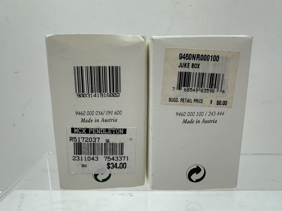 Vintage Swarovski Crystal Memories Miniature Figurines With Gold Accents: Vintage Radio, Gramophone With Original Box, Jukebox With Original Box And Film Camera [Photo 8]