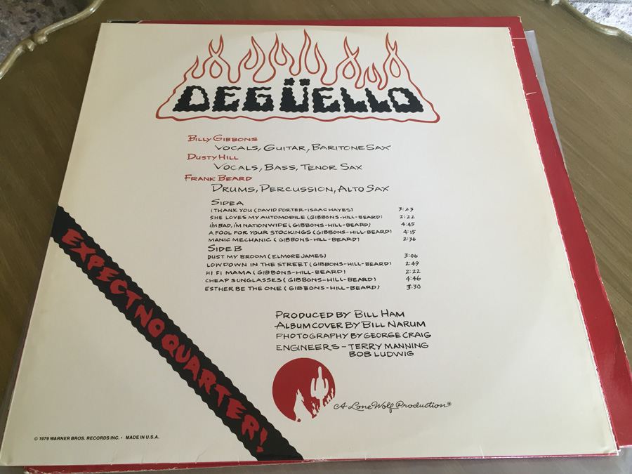 ZZ Top ‎- Degüello - Warner Bros. Records ‎- HS 3361 [Photo 4]