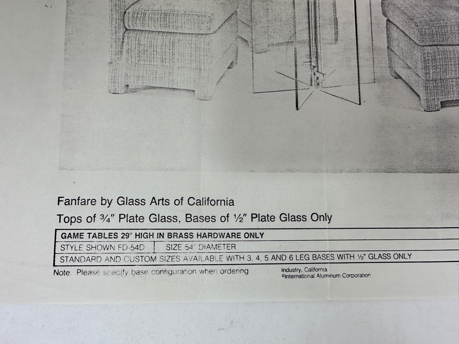 Four Modernist Lucite Chairs On Casters (Creations At Dallas) With Glass Pedestal Round Dining Table 44'R X 28.5'H [Photo 22]