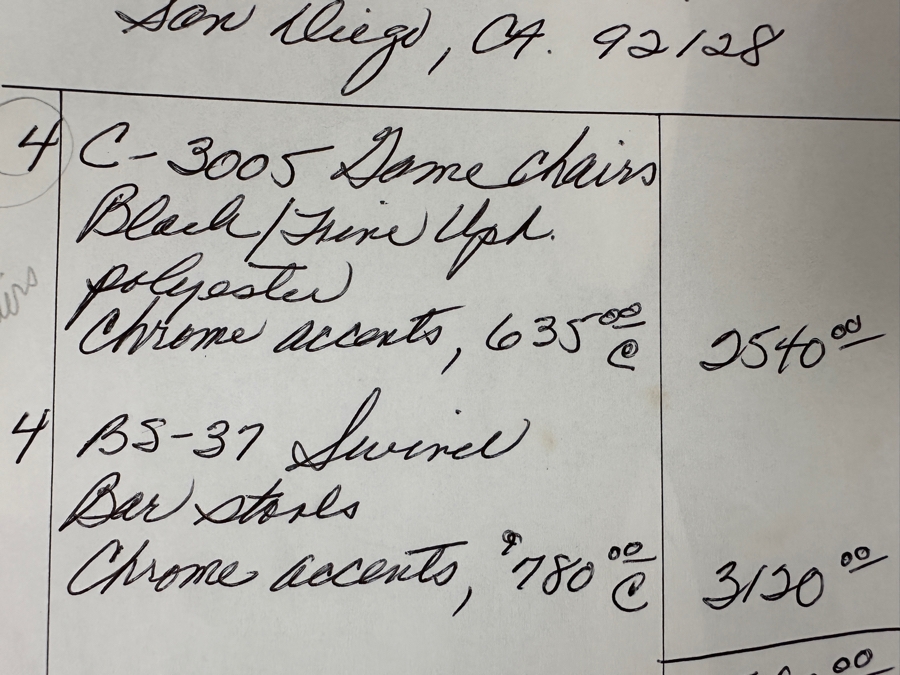 Four Modernist Lucite Chairs On Casters (Creations At Dallas) With Glass Pedestal Round Dining Table 44'R X 28.5'H [Photo 20]