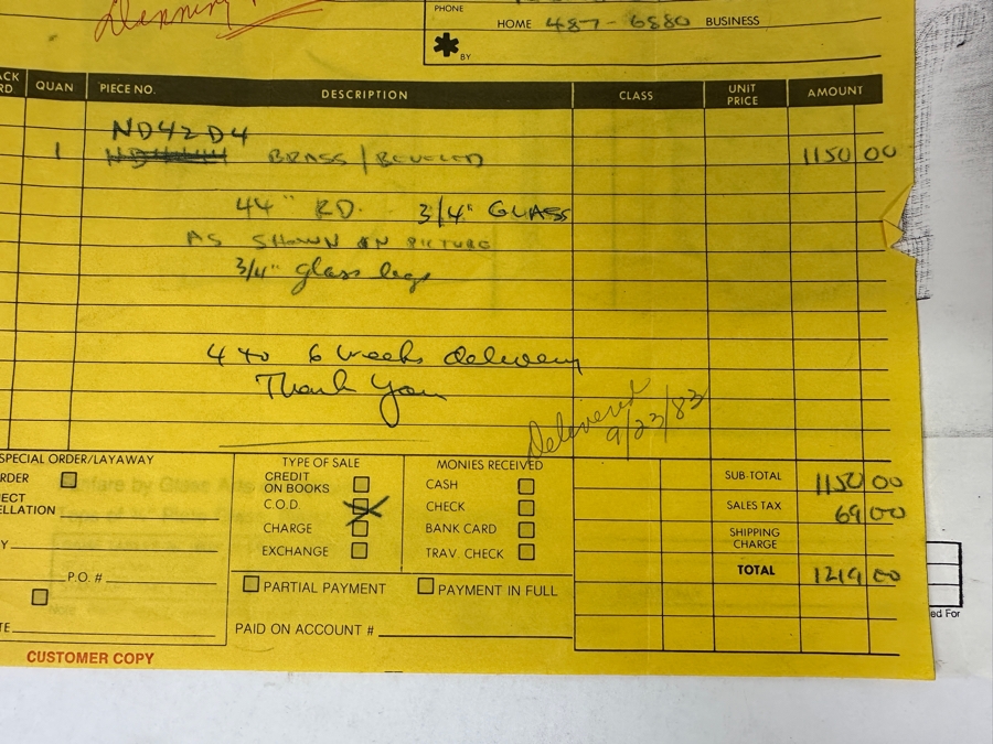 Four Modernist Lucite Chairs On Casters (Creations At Dallas) With Glass Pedestal Round Dining Table 44'R X 28.5'H [Photo 23]