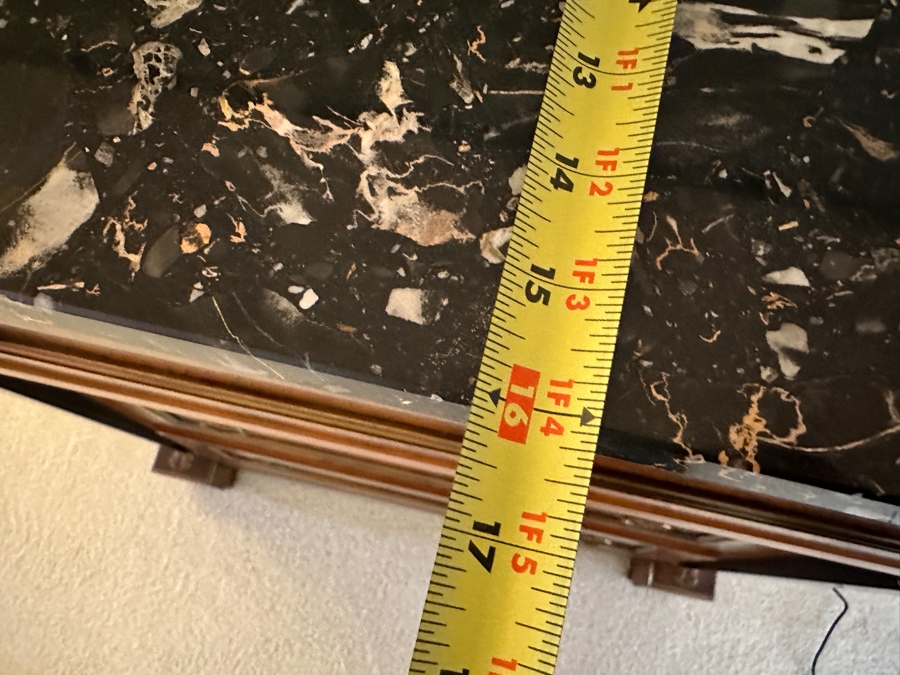 Stunning Italian Egyptian Revival Bronze Mounted Marble Top Walnut Commode 4-Drawer Dresser 28'W X 16'D X 30.5'H [Photo 9]