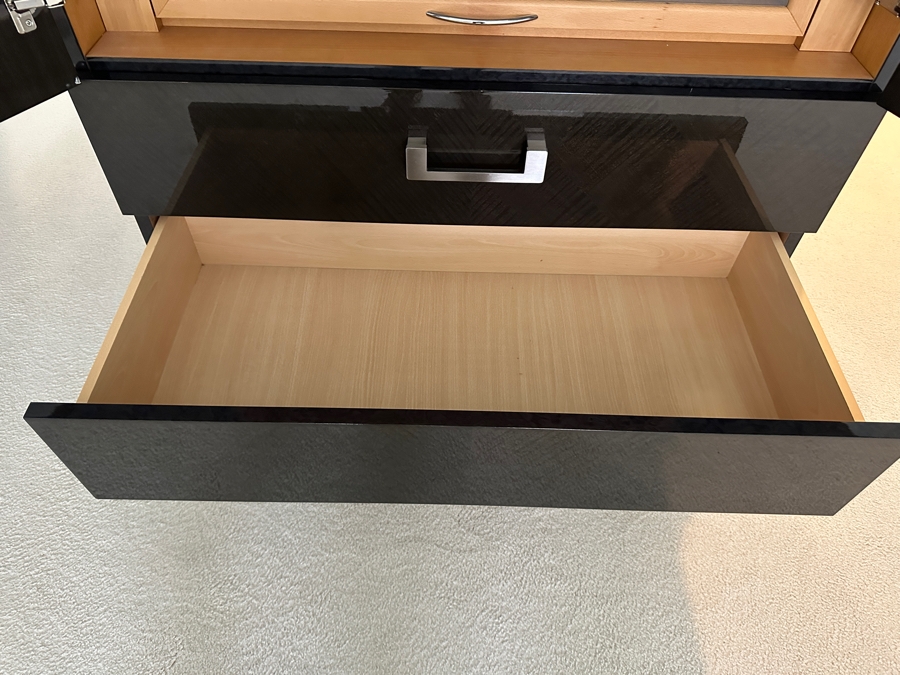 Just Added - 3-Piece Modern Armoire Cabinet With 3-Drawers 47'W X 25'D X 81.5'H - Purchased From Lawrence Furniture For $2,299 [Photo 6]