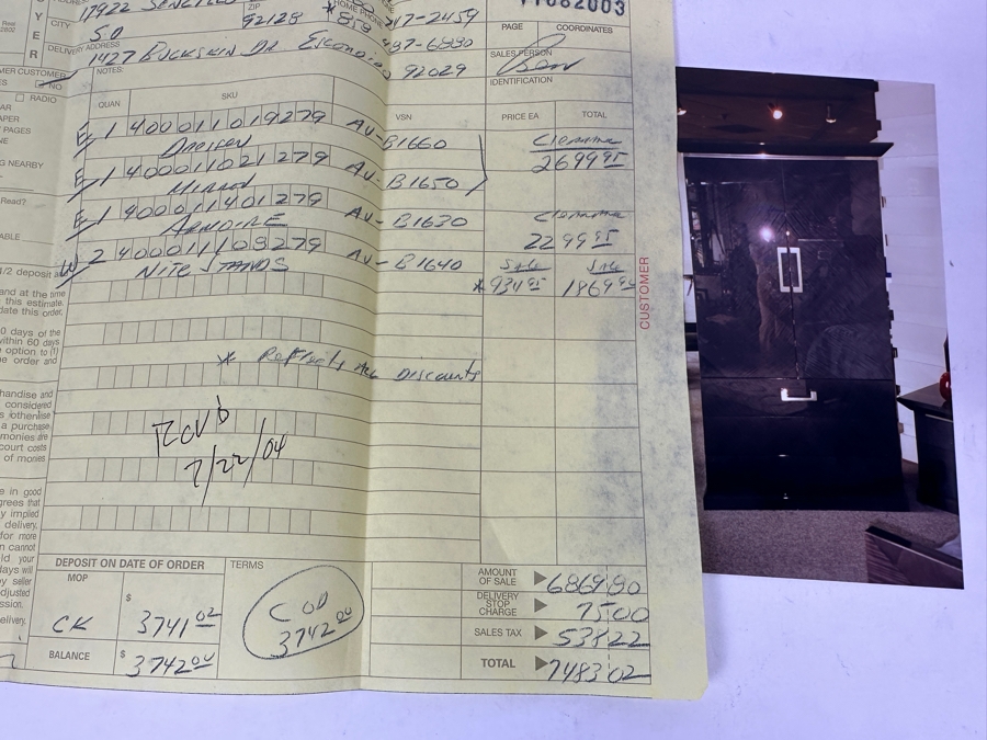 Just Added - 3-Piece Modern Armoire Cabinet With 3-Drawers 47'W X 25'D X 81.5'H - Purchased From Lawrence Furniture For $2,299 [Photo 10]